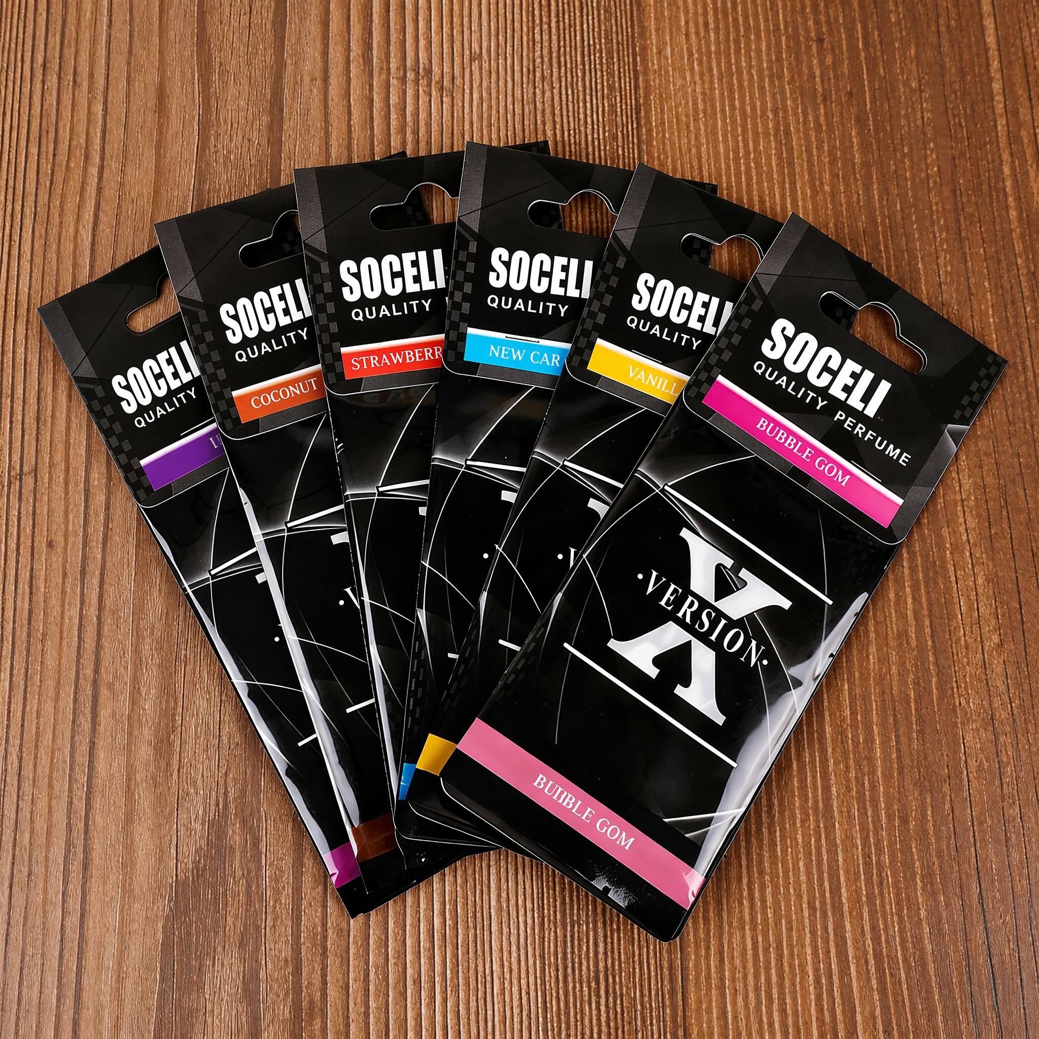 SOCELI custom paper car air freshener.
