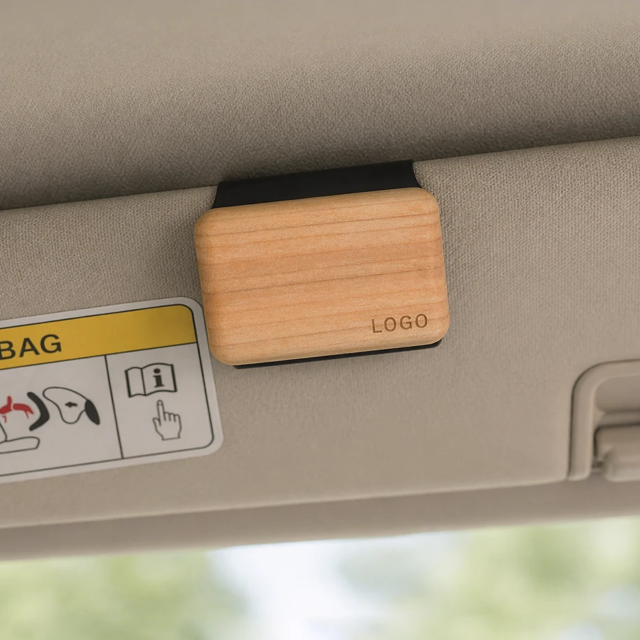 SOCELI Car Wood Block Sun Visor Fragrance