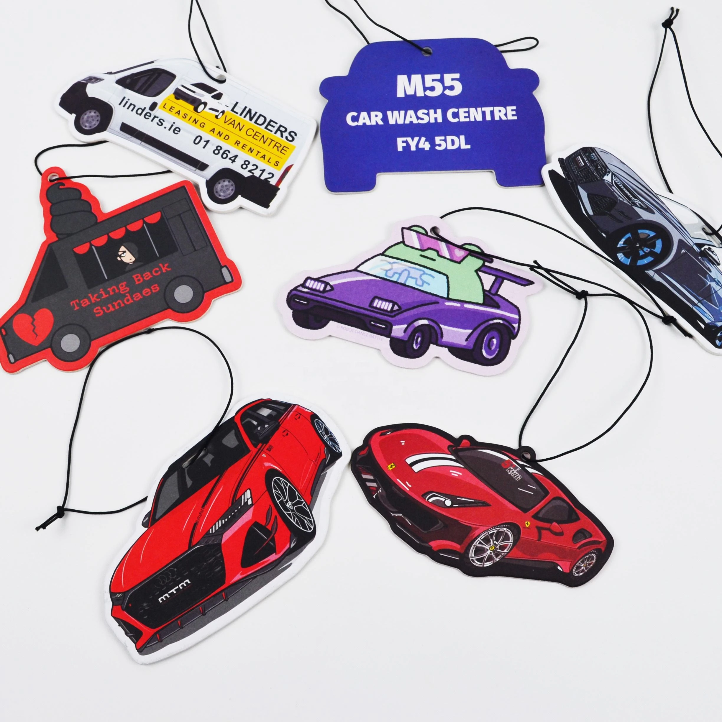 Hanging Car-Shaped Aroma Diffuser Sheet