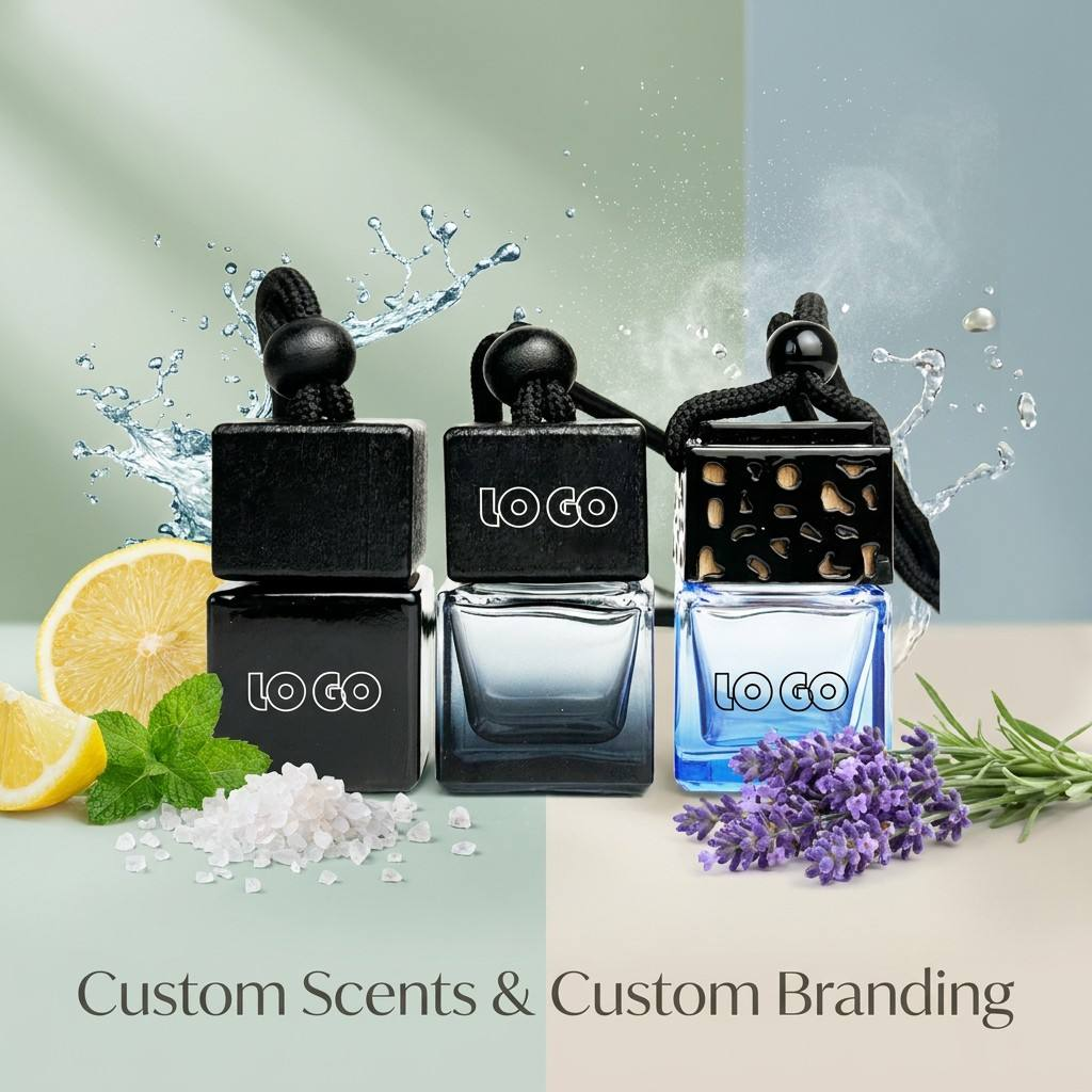 SOCELI hanging glass bottle car air freshener